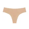 Invisible Seamless Thong - Women's High Elastic Yoga Ruffled Trim Low - Waist Sexy Sports Briefs - Miniature 11