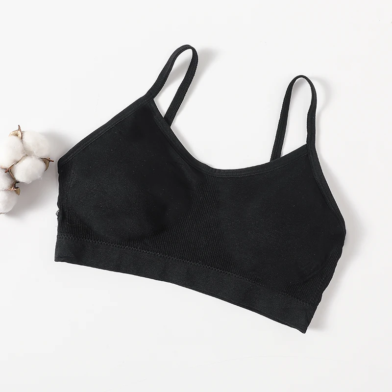 Femmes Push Up bustier tubulaire Sport sans couture soutiens - gorge sans coussinets haut court femme sans fil sous - vêtements couleur unie Sexy Lingerie intimes - Miniature 18