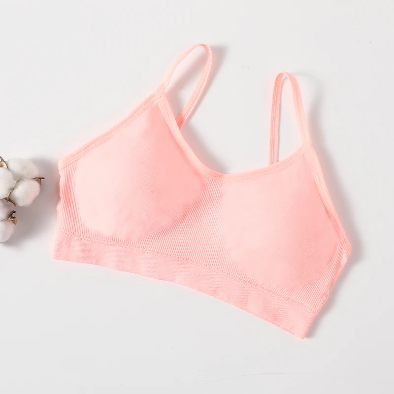 Femmes Push Up bustier tubulaire Sport sans couture soutiens - gorge sans coussinets haut court femme sans fil sous - vêtements couleur unie Sexy Lingerie intimes - Miniature 34
