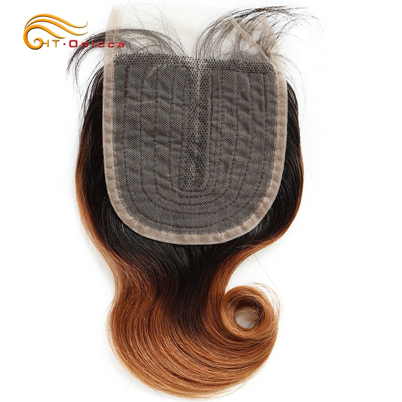 Fermeture de vague de corps cheveux humains brésiliens T partie fermeture de dentelle couleur naturelle Meche Bresilienne Cheveux Humain crépus bouclés fermeture - Miniature 12