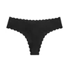 Invisible Seamless Thong - Women's High Elastic Yoga Ruffled Trim Low - Waist Sexy Sports Briefs - Miniature 7