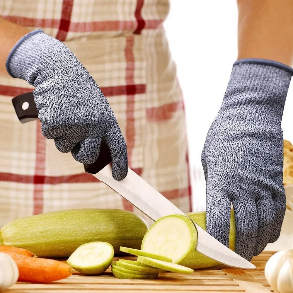 Gants de protection contre les rayures en PE pour les jardins de cuisine, protection contre les coupures de verre pour les jardiniers, niveau 5 - pas cher - livraison - Miniature 3
