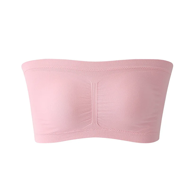 1 pièces soutien - gorge femme grande taille soutien - gorge sans bretelles mince coussin de poitrine amovible haut extensible sans couture soutien - gorge Invisible S - 6XL - Miniature 6