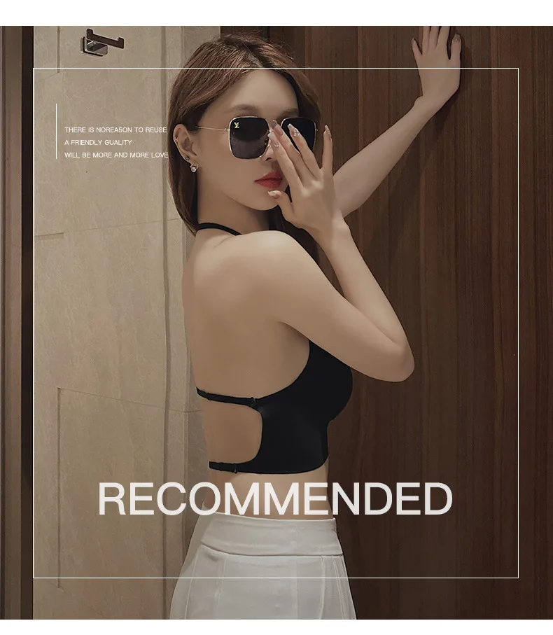 Soutien - gorge Push Up Invisible, dos nu, Sexy, pour femmes, coupe basse, plongeant, dos ouvert, sous - vêtements de mariage, Lingerie sans couture, 2024 - Miniature 6