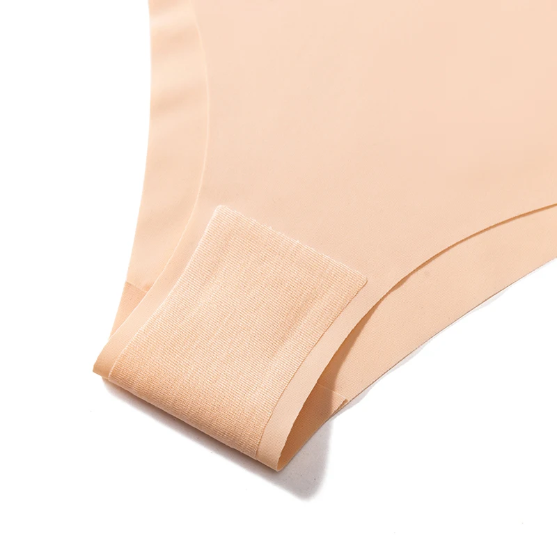 TrowBridge 3 pièces/ensemble culottes pour femmes sous - vêtements sans couture coupe en V Lingerie respirante slips en Satin de soie sous - vêtements de sport confortables - Miniature 6