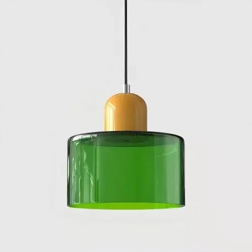 Vintage vitrail petit lustre chevet salle à manger luminaire maison lumière décorative en rose Orange vert blanc - Miniature 27