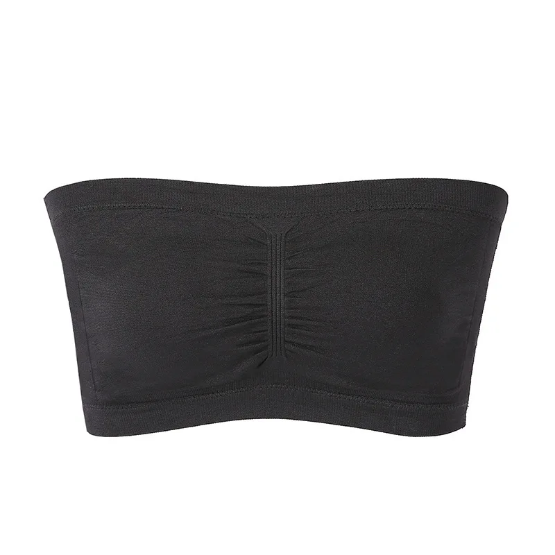 1 pièces soutien - gorge femme grande taille soutien - gorge sans bretelles mince coussin de poitrine amovible haut extensible sans couture soutien - gorge Invisible S - 6XL - Miniature 4