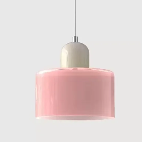 Vintage vitrail petit lustre chevet salle à manger luminaire maison lumière décorative en rose Orange vert blanc - Miniature 12