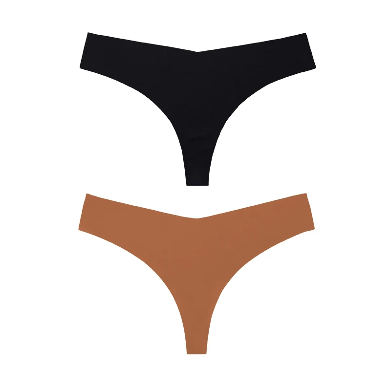 1 Pc/2 Pc/4 Pièces/7 Pièces/ensemble Offre Spéciale Nouveau Design String Sans Couture Culotte Respirante String Invisible String Culotte String Femmes Sous - Vêtements - Miniature 21
