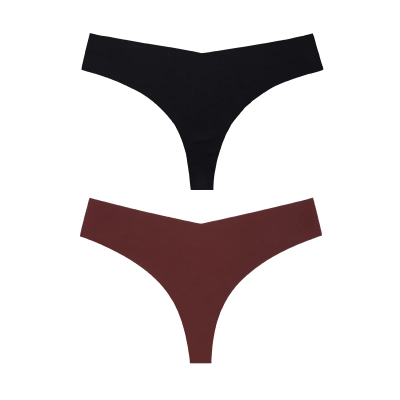 1 Pc/2 Pc/4 Pièces/7 Pièces/ensemble Offre Spéciale Nouveau Design String Sans Couture Culotte Respirante String Invisible String Culotte String Femmes Sous - Vêtements - Miniature 14