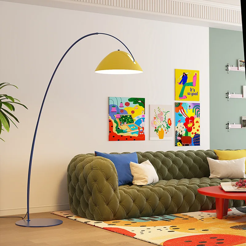 Dopamine salon lampe de pêche lampadaire spectre complet chambre d'enfants couleur chambre memphis lampadaire - Miniature 3