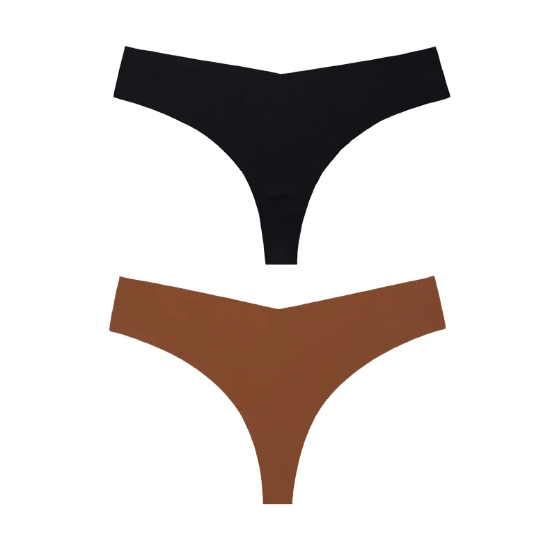 1 Pc/2 Pc/4 Pièces/7 Pièces/ensemble Offre Spéciale Nouveau Design String Sans Couture Culotte Respirante String Invisible String Culotte String Femmes Sous - Vêtements - Miniature 19