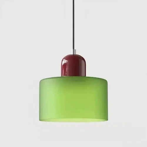 Vintage vitrail petit lustre chevet salle à manger luminaire maison lumière décorative en rose Orange vert blanc - Miniature 23