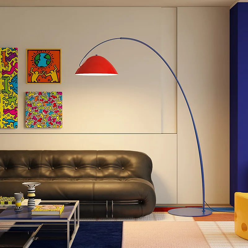 Dopamine salon lampe de pêche lampadaire spectre complet chambre d'enfants couleur chambre memphis lampadaire - Miniature 6