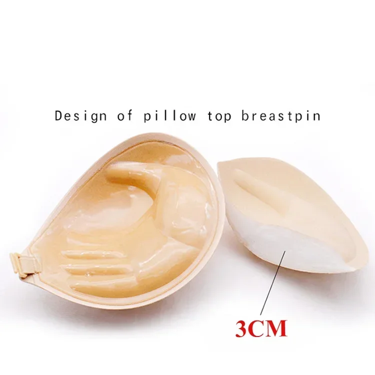 Palm Push Up Invisible Silicone soutien - gorge femmes poitrine autocollants soulever auto - adhésif soutien - gorge couverture soutien - gorge Silicone Pad Sexy bretelles poitrine - Miniature 6