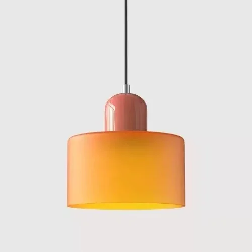 Vintage vitrail petit lustre chevet salle à manger luminaire maison lumière décorative en rose Orange vert blanc - Miniature 24