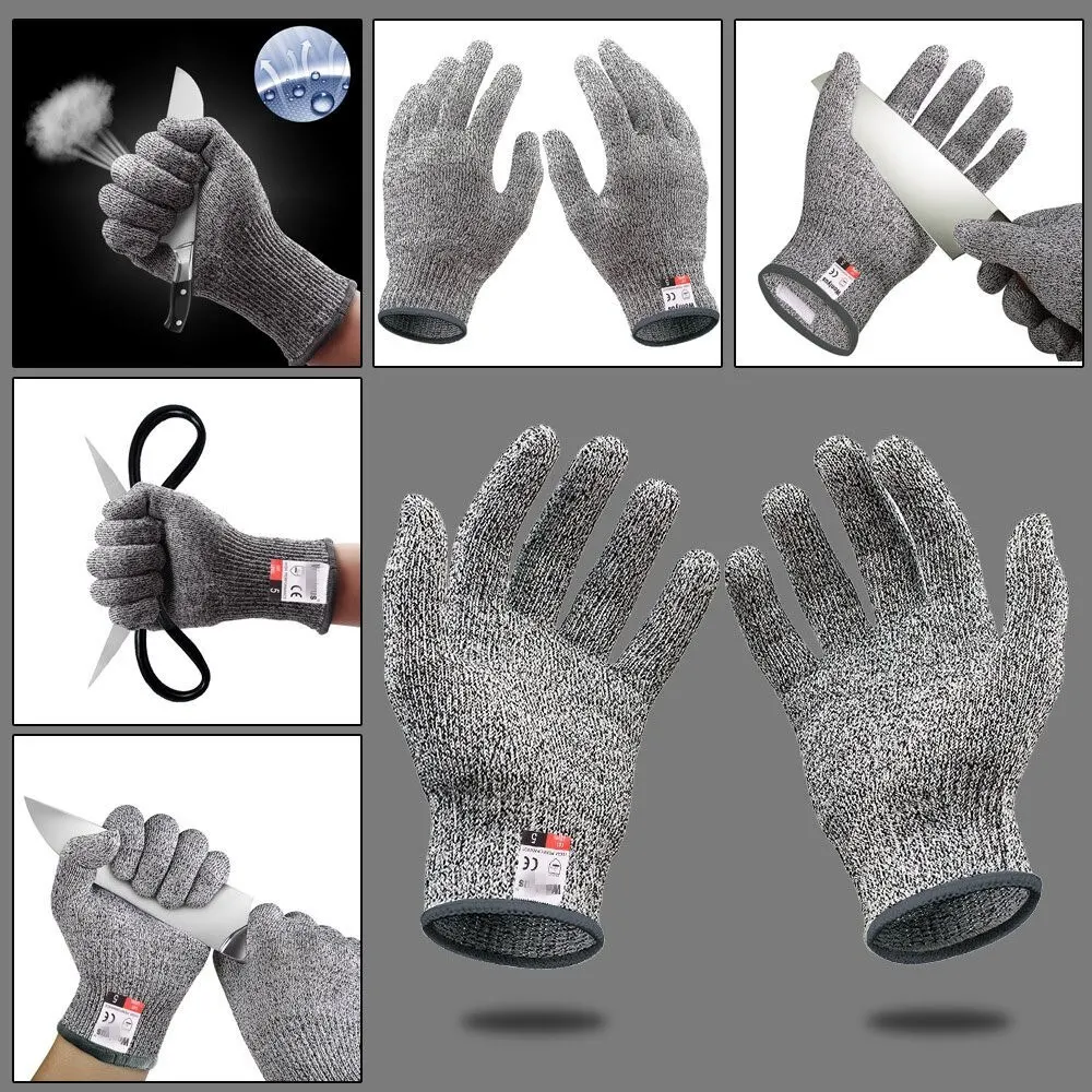 Gants de protection contre les rayures en PE pour les jardins de cuisine, protection contre les coupures de verre pour les jardiniers, niveau 5 - pas cher - livraison - Miniature 2