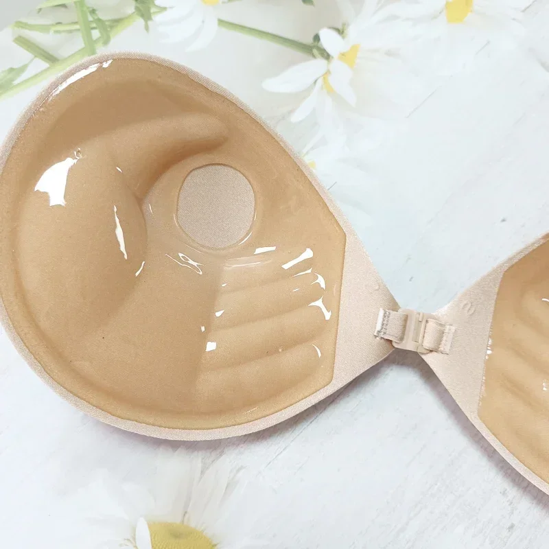 Palm Push Up Invisible Silicone soutien - gorge femmes poitrine autocollants soulever auto - adhésif soutien - gorge couverture soutien - gorge Silicone Pad Sexy bretelles poitrine - Miniature 5