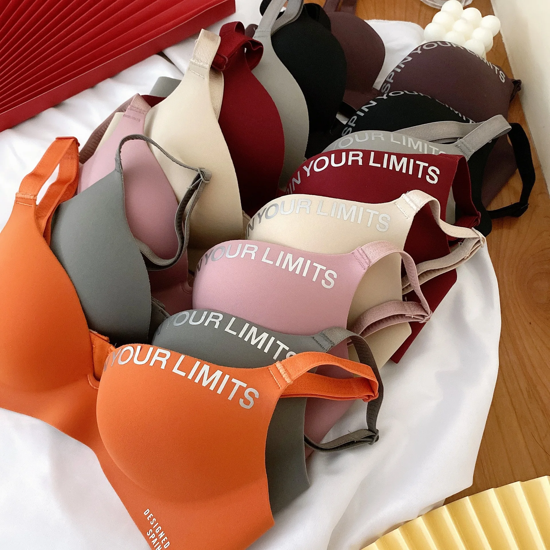 Soutien - gorge imprimé sans couture pour femmes, Lingerie Sexy, Push - Up, motif Floral, sous - vêtements une pièce, Bralette sans anneaux en acier, brassière, 2026 - Miniature 2