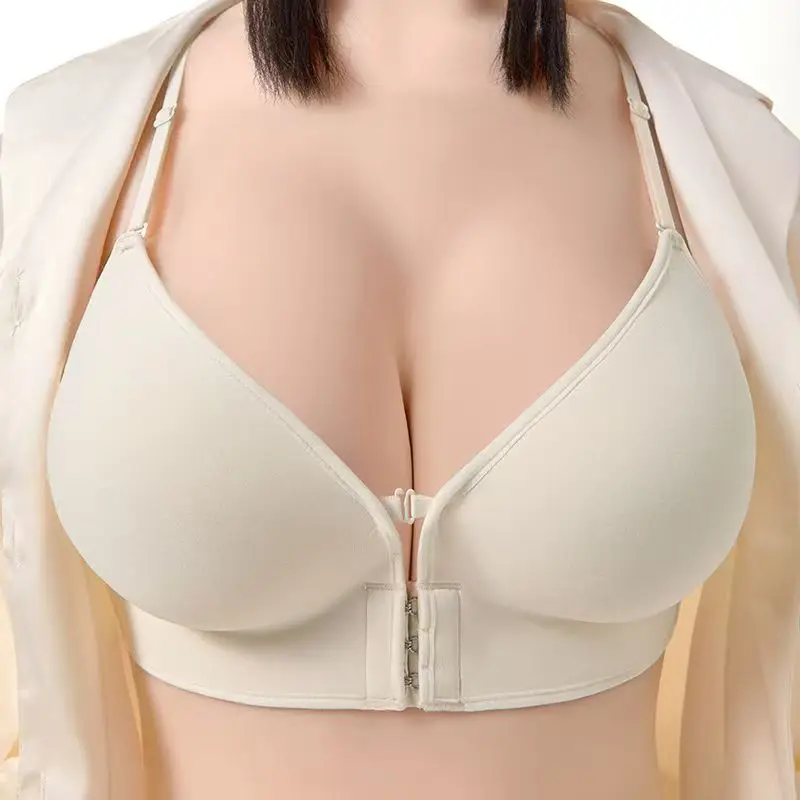 Soutien - gorge push - up épais avec fermeture frontale de 12 cm – Rehausseur rembourré ultra épais pour petite poitrine, lingerie sexy plongeante profonde - Miniature 6