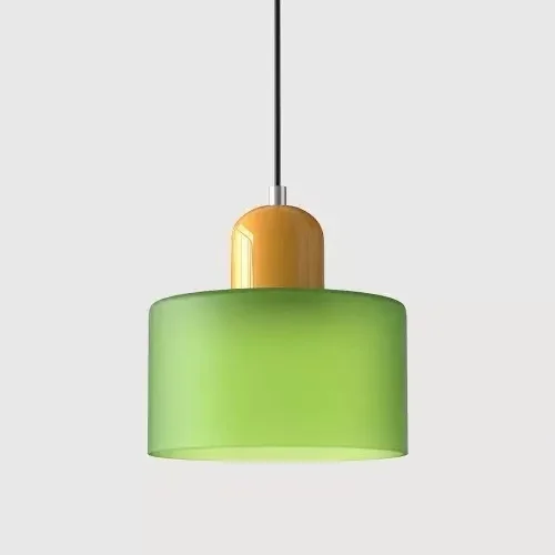 Vintage vitrail petit lustre chevet salle à manger luminaire maison lumière décorative en rose Orange vert blanc - Miniature 29