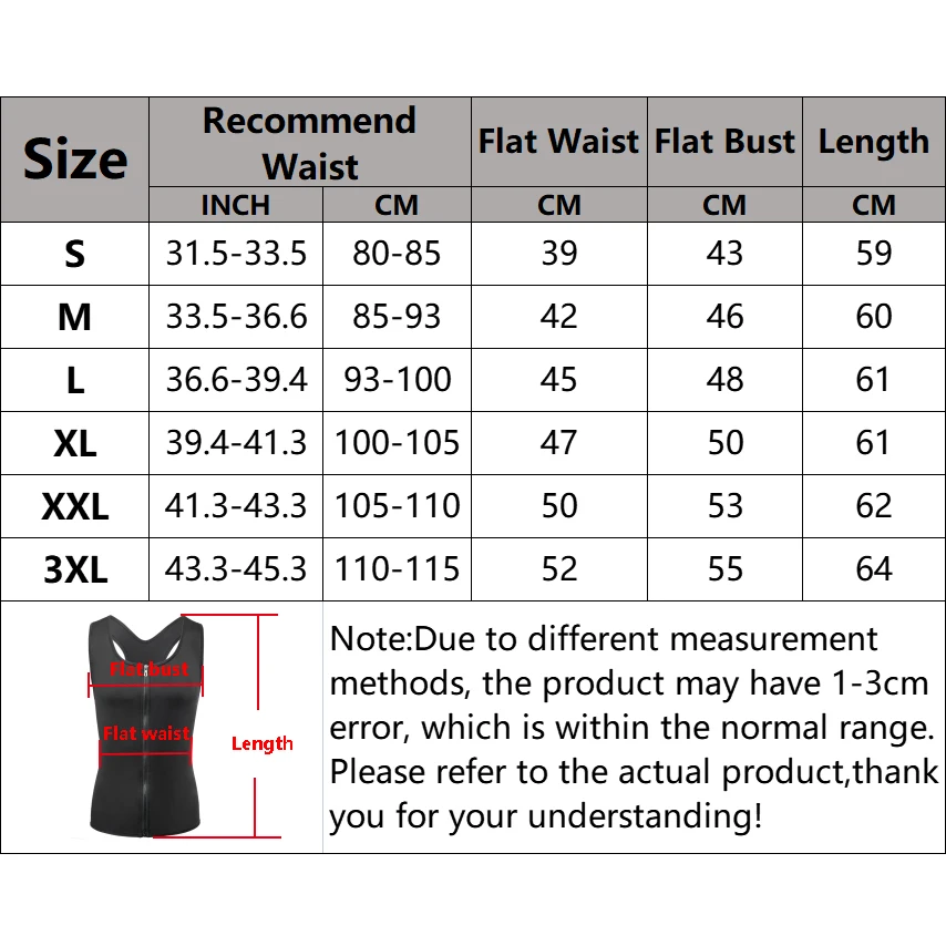 Débardeur amincissant pour hommes, gilet de Compression confortable avec fermeture éclair, solide soutien du dos, maillot de corps, hauts de Compression - Miniature 6