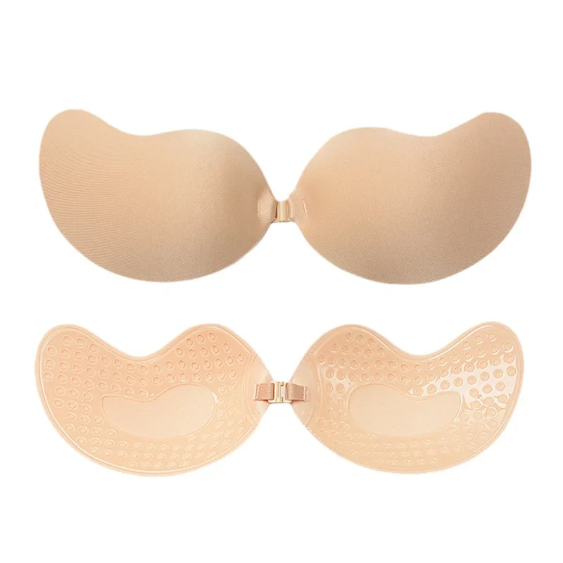 Palm Push Up Invisible Silicone soutien - gorge femmes poitrine autocollants soulever auto - adhésif soutien - gorge couverture soutien - gorge Silicone Pad Sexy bretelles poitrine - Miniature 8