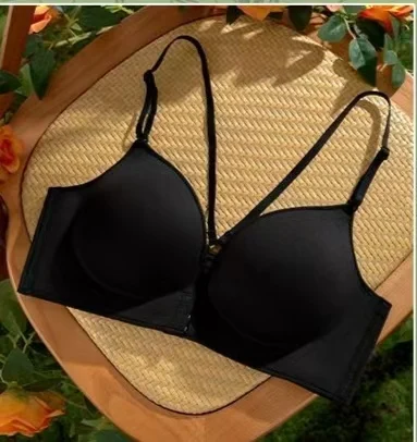 Soutien - gorge push - up épais avec fermeture frontale de 12 cm – Rehausseur rembourré ultra épais pour petite poitrine, lingerie sexy plongeante profonde - Miniature 8