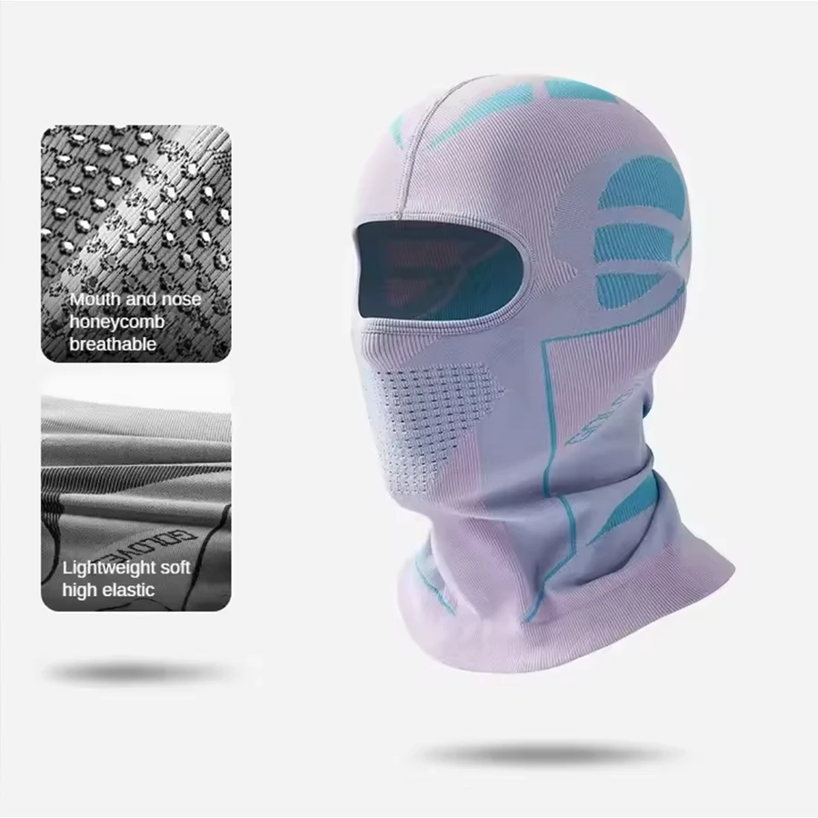 Écharpe thermique résistante au froid pour hommes et femmes, chapeau de Ski d'hiver, cagoule, masque complet, Ski, cyclisme, chasse, couvre-tête, doublure de casque - Miniature 5
