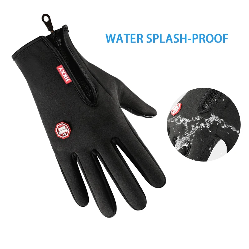 Gants de cyclisme en plein air, vélos pour la chaleur et coordonnants en automne et en hiver - pas cher - livraison - Miniature 6
