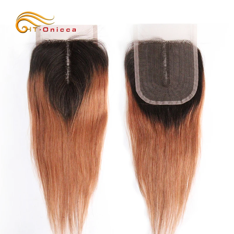 Fermeture de vague de corps cheveux humains brésiliens T partie fermeture de dentelle couleur naturelle Meche Bresilienne Cheveux Humain crépus bouclés fermeture - Miniature 2