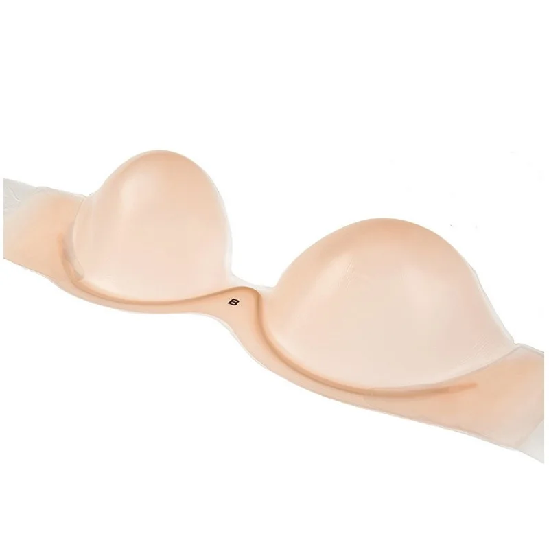 Soutien - gorge en Silicone grande taille pour femmes, sans bretelles, dos nu, adhésif Push Up, Invisible, collant, nu, sans couture, autocollants fins pour robe de mariée - Image 1