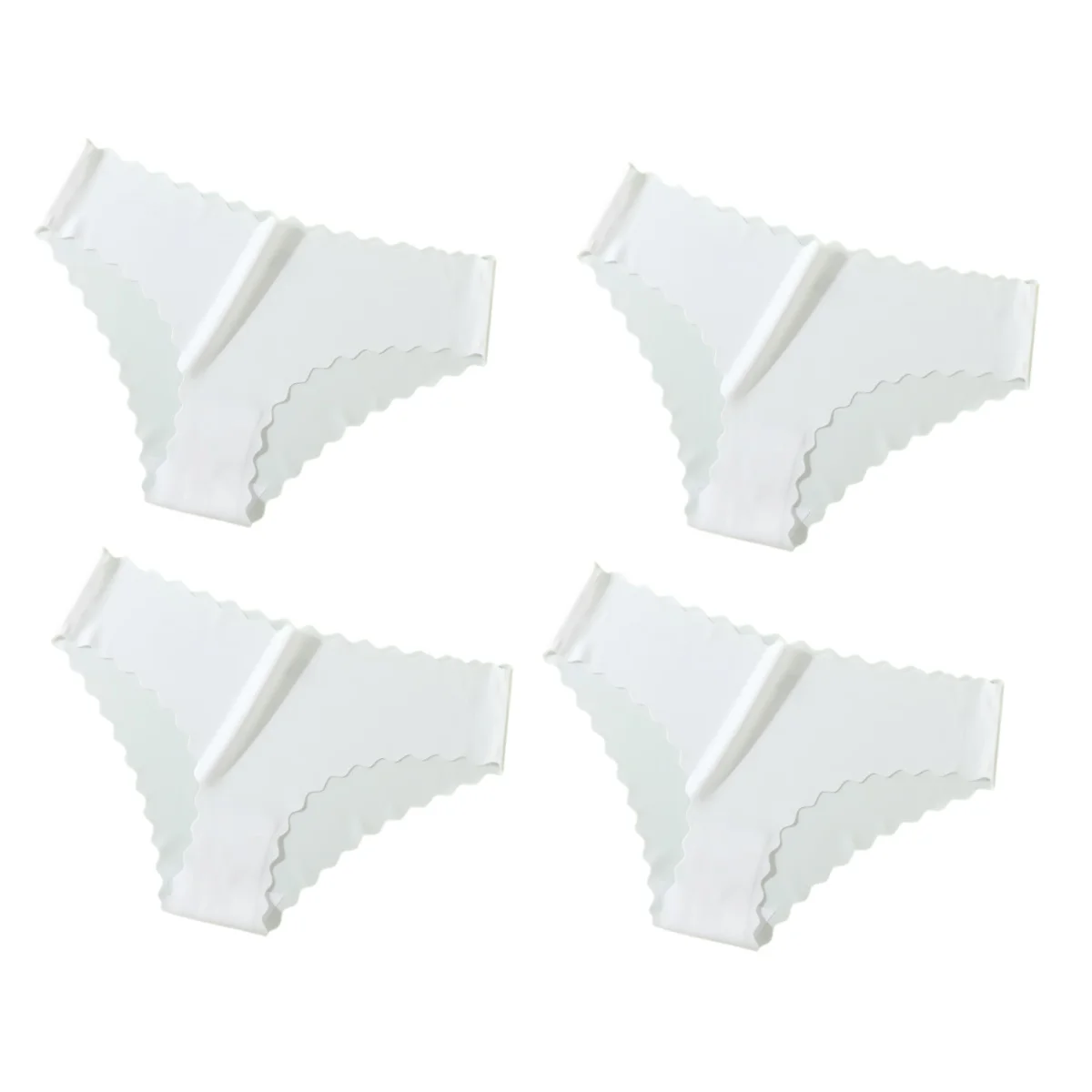 4 pièces/ensemble culottes classiques femmes taille basse slips femme sous - vêtements couleur unie culotte en soie glacée Lingerie Sexy XS - XL - Miniature 26