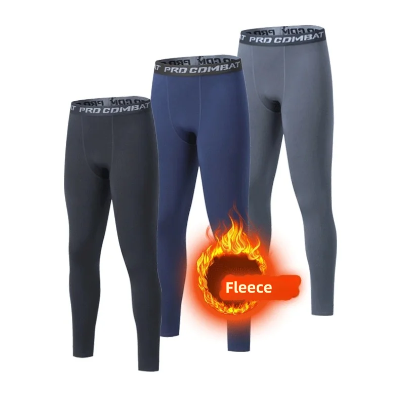 Hiver hommes sous-vêtement thermique homme polaire Leggings collants chaud pantalons longs Thermo Compression pantalon bas collants hommes vêtements 3XL - Image 1
