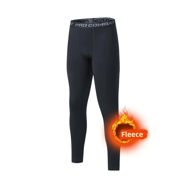 Hiver hommes sous-vêtement thermique homme polaire Leggings collants chaud pantalons longs Thermo Compression pantalon bas collants hommes vêtements 3XL - Miniature 7