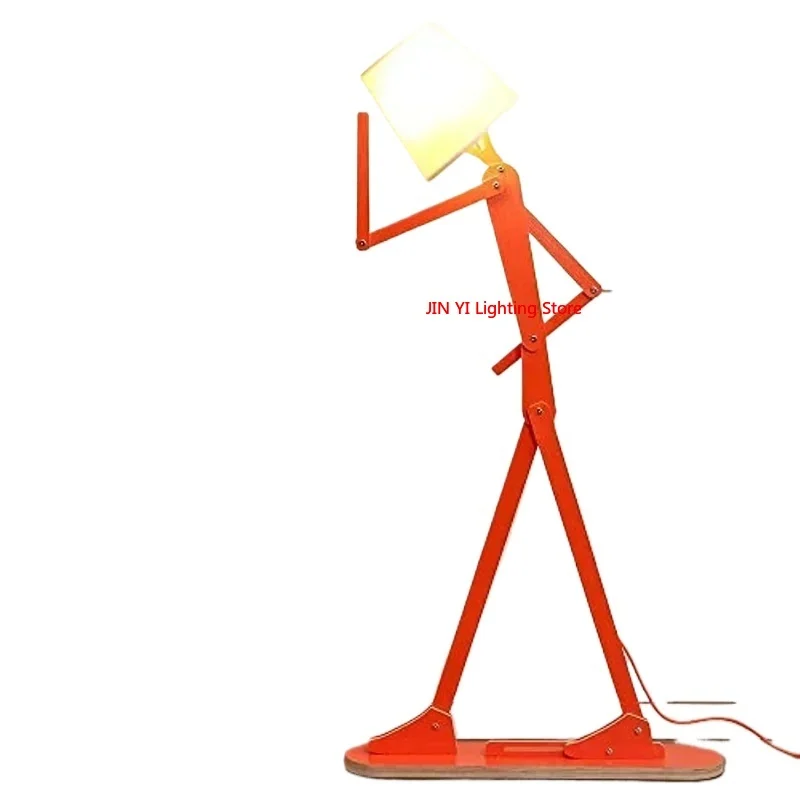 Bricolage lampadaire LED marionnette humanoïde canapé avec décoration personnalisée dessin animé chambre debout lumière - Miniature 6