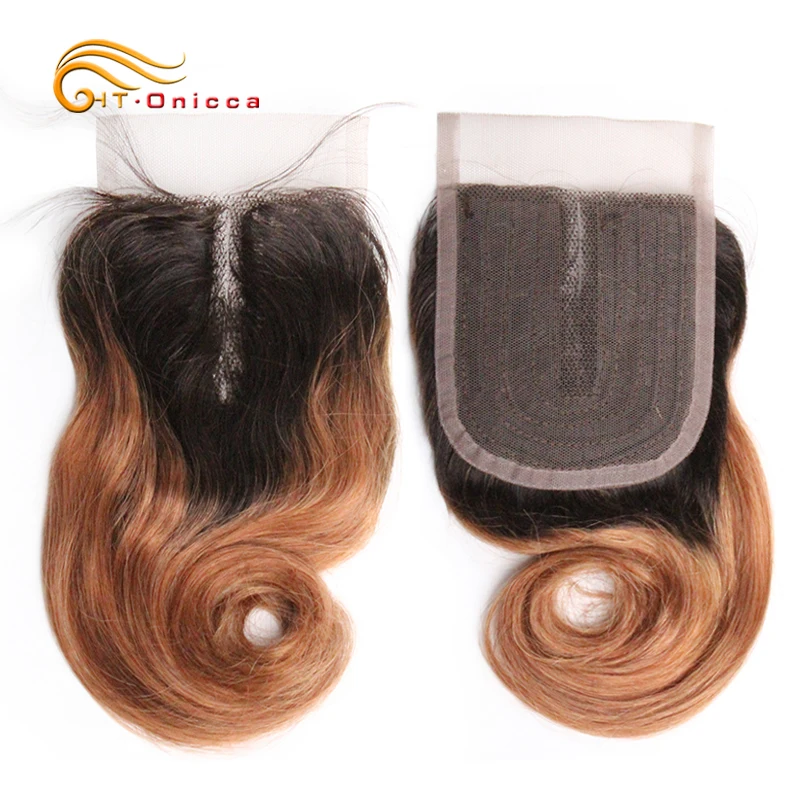 Fermeture de vague de corps cheveux humains brésiliens T partie fermeture de dentelle couleur naturelle Meche Bresilienne Cheveux Humain crépus bouclés fermeture - Miniature 3