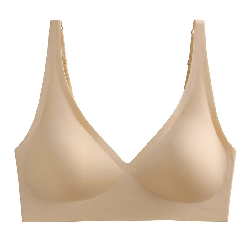 Soutien - gorge Push Up sans couture pour femmes, brassière sans fil, col en v, Bralette amovible, rembourré, sous - vêtements de sport, Lingerie Sexy, S - XXL - Miniature 10