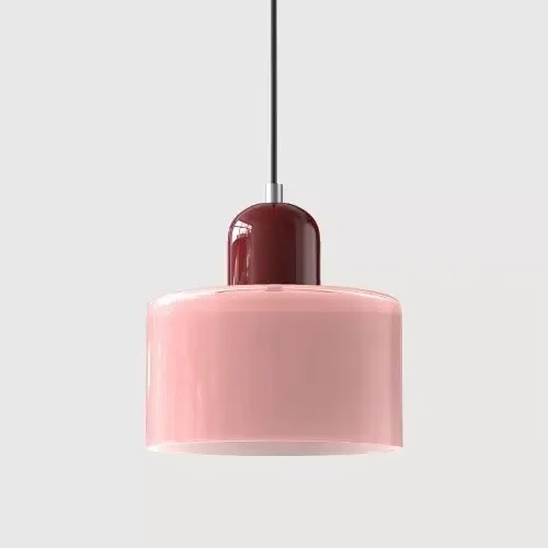 Vintage vitrail petit lustre chevet salle à manger luminaire maison lumière décorative en rose Orange vert blanc - Miniature 26