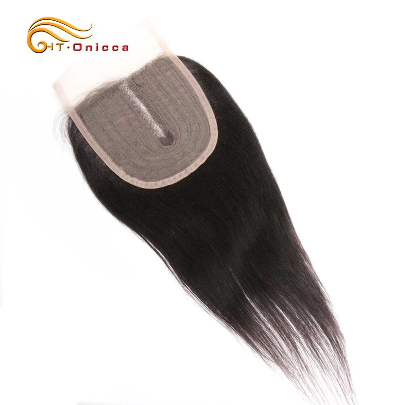 Fermeture de vague de corps cheveux humains brésiliens T partie fermeture de dentelle couleur naturelle Meche Bresilienne Cheveux Humain crépus bouclés fermeture - Miniature 8