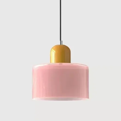 Vintage vitrail petit lustre chevet salle à manger luminaire maison lumière décorative en rose Orange vert blanc - Miniature 11