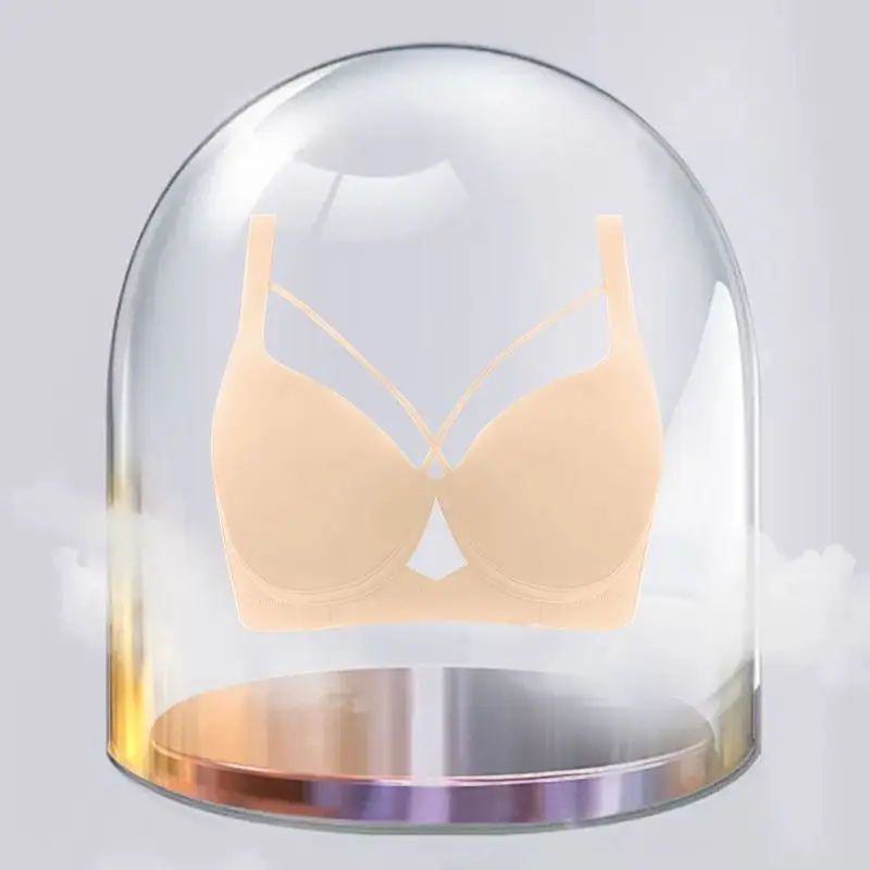 Soutien - gorge fin et Sexy pour femmes, Lingerie sans couture, grande taille, confortable, Push - up, Anti - affaissement, sport, Collection de seins - Miniature 7