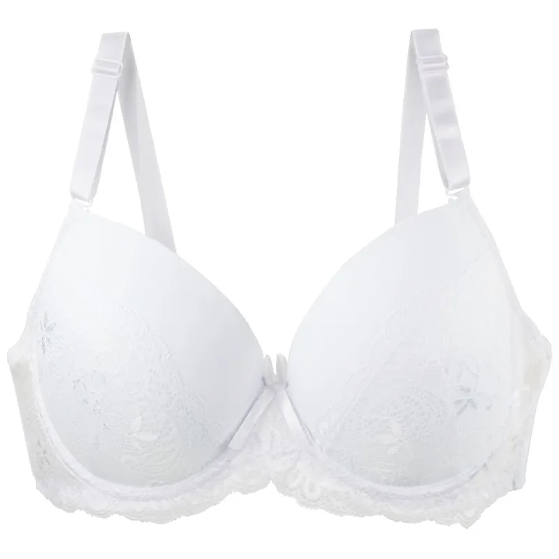 DaiNaFang Push Up respirant soutiens - gorge Bow 34/75 36/80 38/85 40/90 42/95 44/100 BCDE tasse sous - vêtements pour femmes grande taille Lingerie - Miniature 6