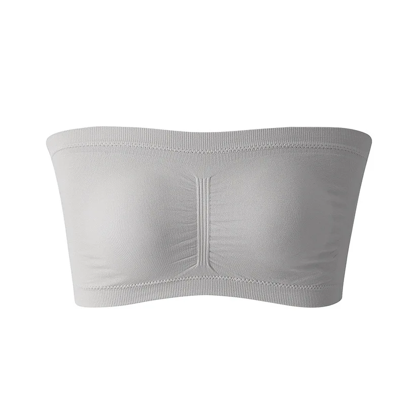 1 pièces soutien - gorge femme grande taille soutien - gorge sans bretelles mince coussin de poitrine amovible haut extensible sans couture soutien - gorge Invisible S - 6XL - Miniature 8