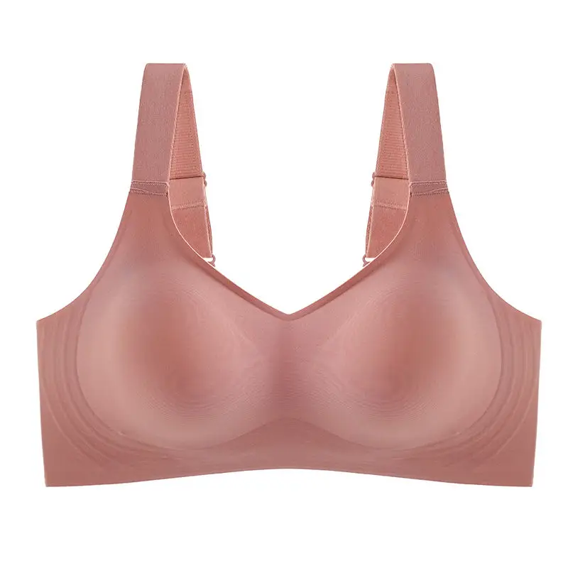 Soutien - gorge push - up à maintien doux grande taille pour femme, sans couture, sans armatures, réglable, fin, pour le sport - Miniature 10