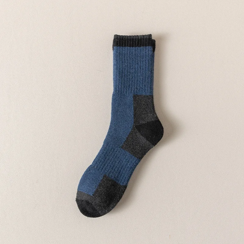Chaussettes d'hiver en laine mérinos pour hommes et femmes, épaisses, chaudes, évacuant l'humidité, de randonnée, thermiques, respirantes, durables, pour cyclisme en plein air - pas cher - livraison - Miniature 10