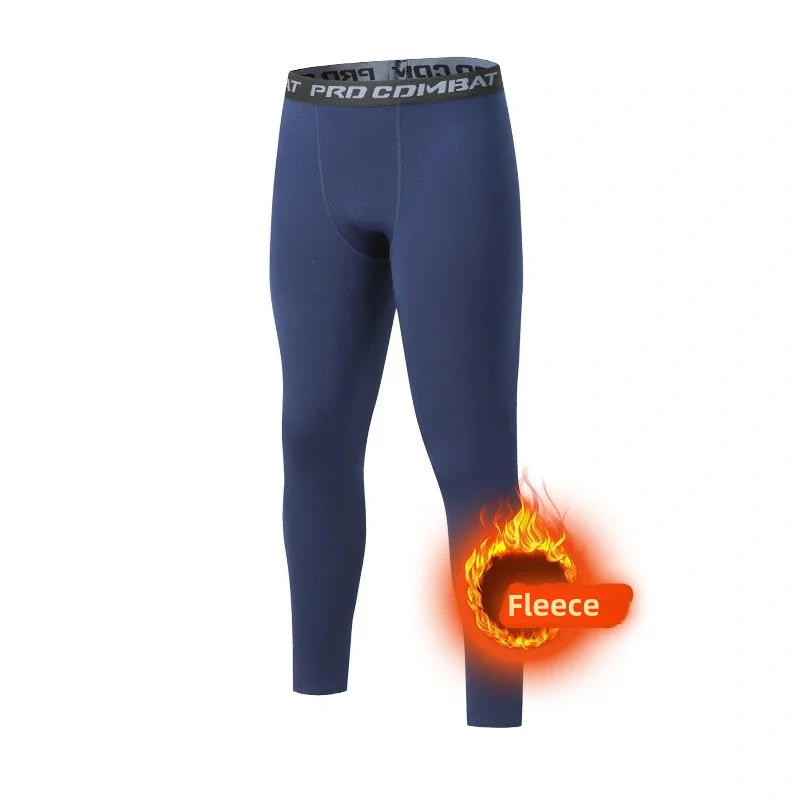 Hiver hommes sous-vêtement thermique homme polaire Leggings collants chaud pantalons longs Thermo Compression pantalon bas collants hommes vêtements 3XL - Miniature 5