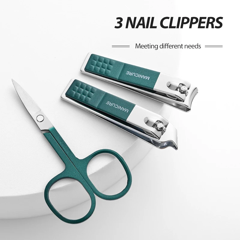 Ensemble de ciseaux à ongles pour hommes et femmes, coupe-ongles spéciaux, outils de beauté de manucure, ménage portable, haut de gamme, 6 pièces - Miniature 4