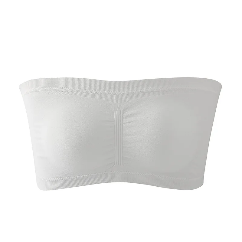 1 pièces soutien - gorge femme grande taille soutien - gorge sans bretelles mince coussin de poitrine amovible haut extensible sans couture soutien - gorge Invisible S - 6XL - Miniature 5