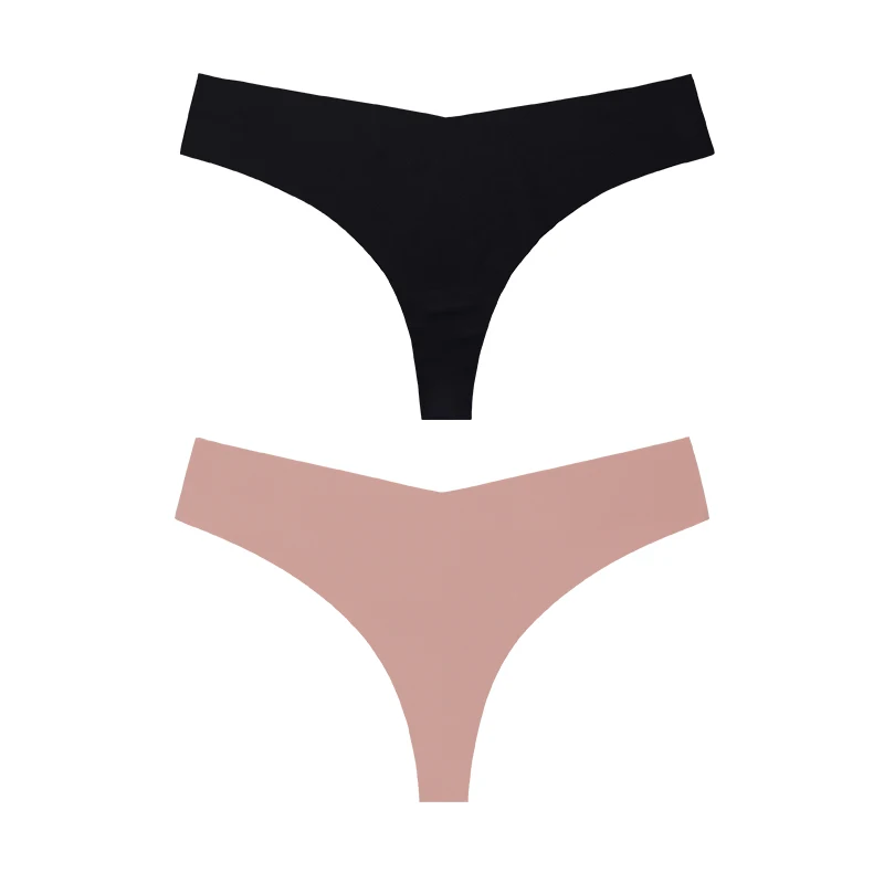 1 Pc/2 Pc/4 Pièces/7 Pièces/ensemble Offre Spéciale Nouveau Design String Sans Couture Culotte Respirante String Invisible String Culotte String Femmes Sous - Vêtements - Miniature 11